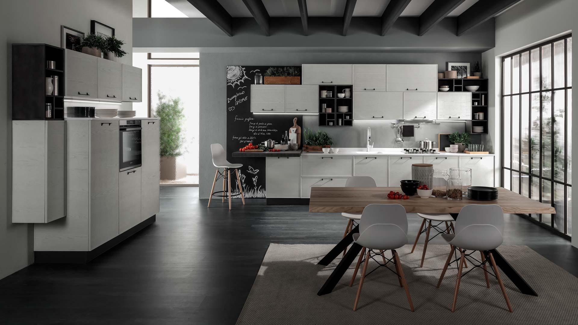 evo cucina quadra bianco